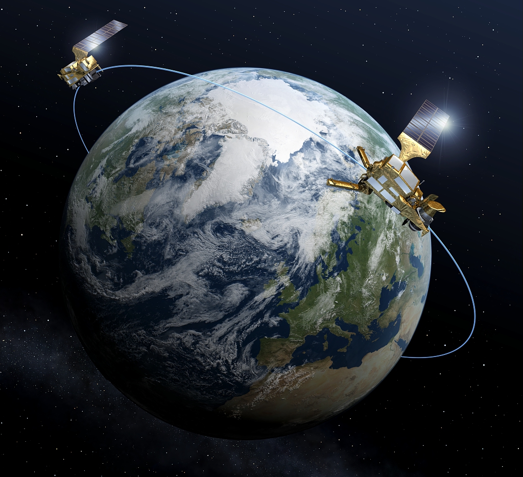 Satélites orbitando la Tierra